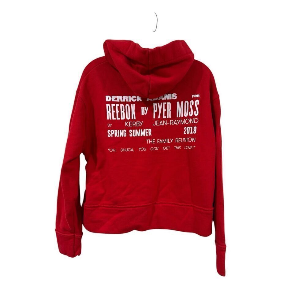 Reebok by Pyer Moss Red Family Reunion Hoodie Small - Picture 5 of 6